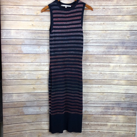Rachel Rachel Roy | Space Dye Striped Midi Dress M - Picture 2 of 7
